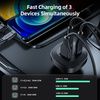 Acefast car charger 66W 2x USB Type C / USB, PPS, Power Delivery, Quick Charge 4.0, AFC, FCP, SCP black (B3 black)