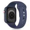 Tech-Protect Silikonarmband für Apple Watch 4 / 5 / 6 / 7 / 8 / 9 / SE / Ultra 1 / 2 (42 / 44 / 45 / 49 mm) – Blau