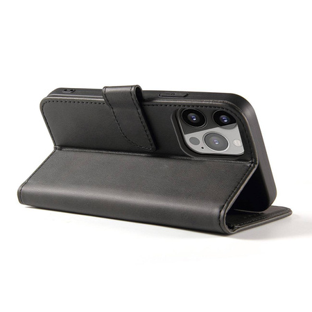 Magnet Case Case für Realme 10 Cover mit Flip Wallet Ständer schwarz