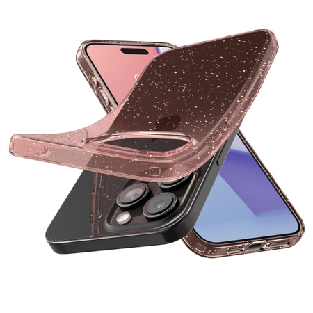 Spigen Liquid Crystal Glitter, rose quartz - iPhone 15 Pro