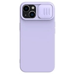 Nillkin CamShield Silky Silicone Case etui iPhone 14 Plus pokrowiec z osłoną na aparat fioletowy