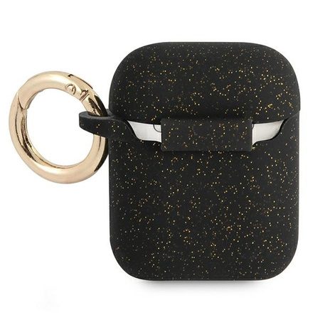 Guess GUA2SGGEK AirPods cover czarny/black Silicone Glitter