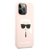 Karl Lagerfeld KLHCP13LSLKHLP iPhone 13 Pro / 13 6,1" jasnoróżowy/light pink hardcase Silicone Karl`s Head