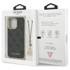 Guess GUHCP14LGF4GGR iPhone 14 Pro 6,1&quot; grau/graues Hardcase 4G Charms Collection