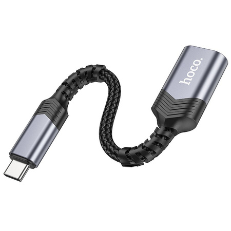 HOCO adapter Typ C (męski) do USB (żeński) 3.0 UA24 czarna