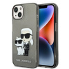 Karl Lagerfeld IML Glitter NFT Karl & Choupette - Etui iPhone 14 Plus (czarny)