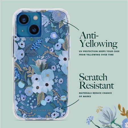 Rifle Paper Clear - Etui iPhone 14 Plus (Garden Party Blue)