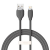 Baseus-Kabel, USB-Kabel - Lightning 2.4A Länge 1,2 m Jelly Liquid Silica Gel - schwarz