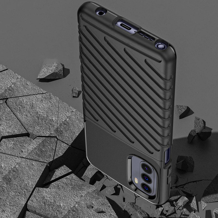 Thunder Case Flexibel Robuste Panzer Handyhülle TPU Schutzhülle für Motorola Moto G Stylus 2022 schwarz