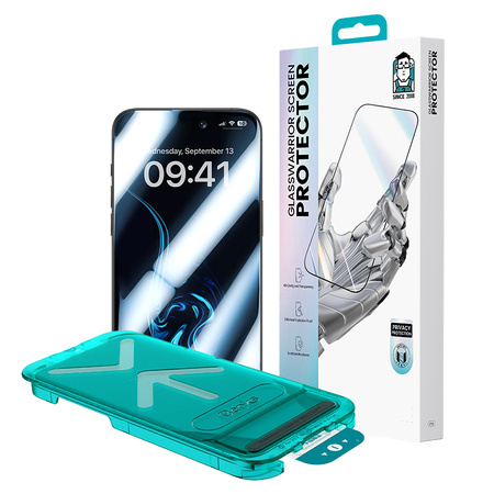 Benks Hartowane szkło Glass Warrior Privacy do Iphone 16 Plus/15 Plus/14 Pro Max czarne