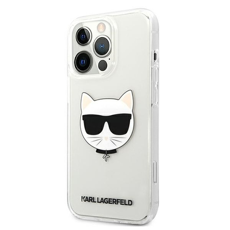 Oryginalne Etui IPHONE 13 PRO MAX 6,7" Karl Lagerfeld Hardcase Choupette Head KLHCP13XCTR transparentne