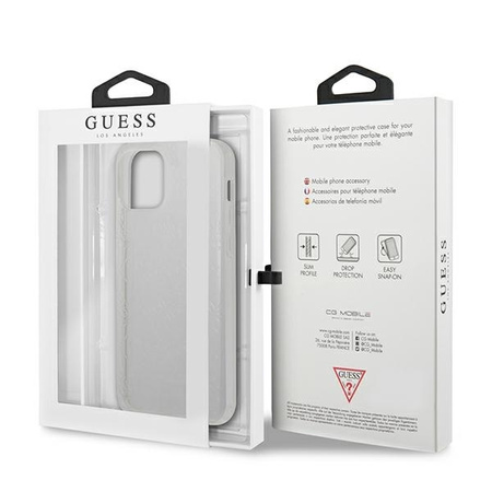 Guess GUHCP12L3D4GTR iPhone 12 Pro Max 6,7" transparent hardcase 4G 3D Pattern Collection