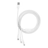 Baseus Superior 3w1 kabel USB - Lightning / USB Typ C / micro USB 3,5 A 1,5 m Biały (CAMLTYS-02)