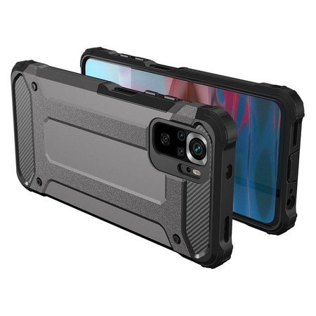 Hybrid Armor Case Tough Rugged Cover for Xiaomi Poco X4 NFC 5G black