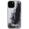 Guess Sequin Script Metal case for iPhone 15 - silver