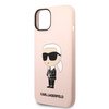 Karl Lagerfeld Silicone NFT Ikonik MagSafe - Etui iPhone 14 Plus (różowy)