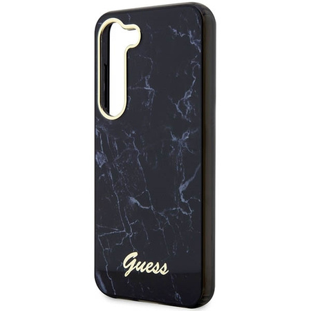 Guess GUHCS23SPCUMAK S23 S911 schwarz/schwarzes Hartschalenetui Marmor