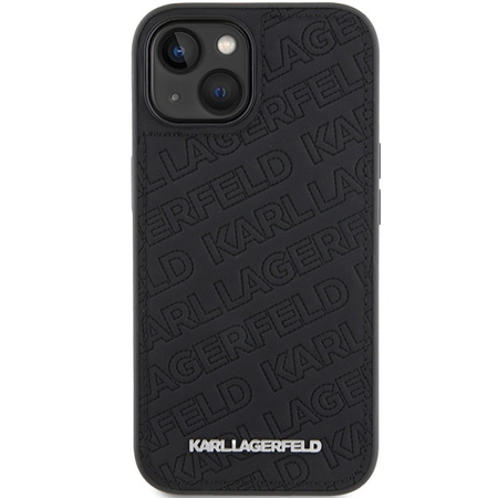 Etui Karl Lagerfeld Quilted K Pattern na iPhone 15 - czarne