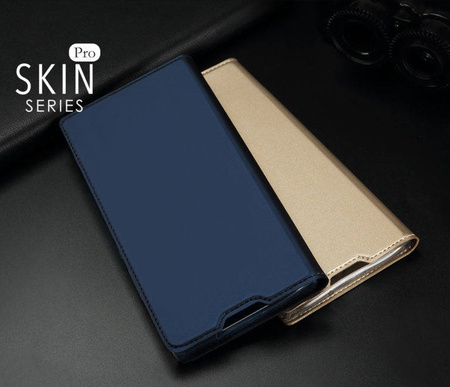 Etui XIAOMI REDMI K30 / XIAOMI POCO POCO X2 z klapką Dux Ducis skórzane Skin Leather granatowe