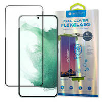 Bestsuit 3D Edge Nano Flexi Glass Full Screen Tempered Glass Film With Frame For Samsung Galaxy S22 + (S22 Plus) Transparent