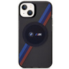 Case BMW BMHMP14SHDTK iPhone 14 6.1&quot; grey/grey Tricolor Stripes MagSafe