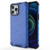 Honeycomb Case armor cover with TPU Bumper for iPhone 13 Pro Max blue