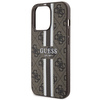 Guess GUHMP13LP4RPSW iPhone 13 Pro / 13 6,1&quot; braun/braunes Hardcase 4G bedruckte Streifen MagSafe