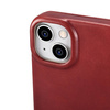 iCarer CE Oil Wax Premium Leather Folio Case Leather Case for iPhone 14 Plus Flip Magnetic MagSafe red (AKI14220707-RD)