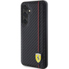 Oryginalne Etui FERRARI hardcase Carbon Printed Line FEHCS24MN3DUR do Samsung Galaxy  S24 Plus Czarny