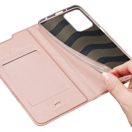 Case XIAOMI REDMI 10 / REDMI NOTE 11 4G with a flip Dux Ducis Skin Leather light pink