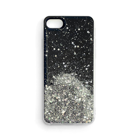 Wozinsky Star Glitter błyszczące etui pokrowiec z brokatem iPhone 12 Pro Max czarny