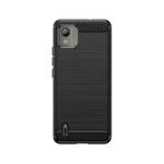 Carbon Case Silikonhülle für Nokia C110 - schwarz