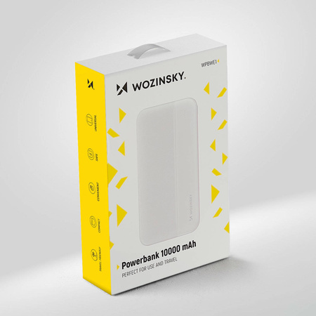 Wozinsky Powerbank 10000mAh 2 x USB weiß (WPBWE1)