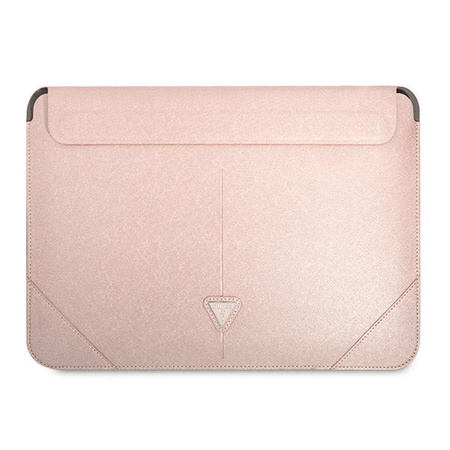 Guess Sleeve GUCS16PSATLP 16 &quot;rosa / rosa Saffiano Triangle Logo