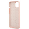 Guess GUHCP13SLS4GWPI iPhone 13 mini 5,4 &quot;pink / pink hard case Silicone 4G Logo