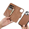 iCarer Wallet Case 2in1 iPhone 14 Flip Leather Anti-RFID Brown (WMI14220725-BN)