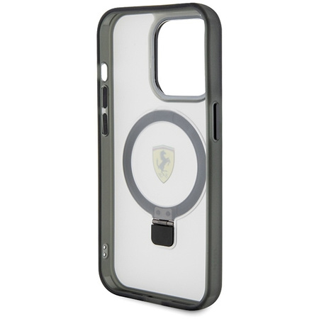 Ferrari FEHMP15LUSCAH iPhone 15 Pro 6.1&quot; transparent hardcase Ring Stand 2023 Collection MagSafe