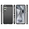 Etui silikonowe Carbon Case do Samsung Galaxy S24 FE - czarne