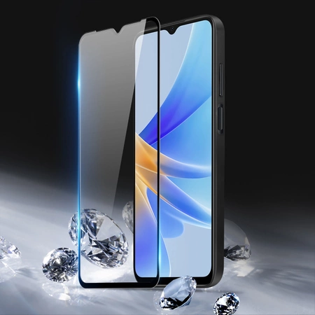 Dux Ducis 9D gehärtetes Glas Oppo A17 9H gehärtetes Glas mit schwarzem Rahmen