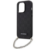 Karl Lagerfeld KLHCP14LSACKLHPK iPhone 14 Pro 6.1" czarny/black hardcase Saffiano Monogram Chain