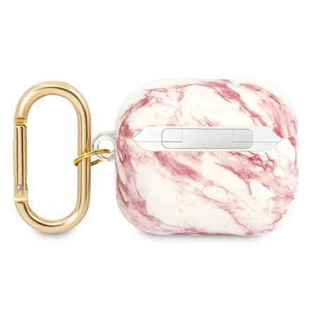 Schutzhülle APPLE AIRPODS 3 Guess AirPods Marble Strap Collection (GUA3HCHMAP) rosa