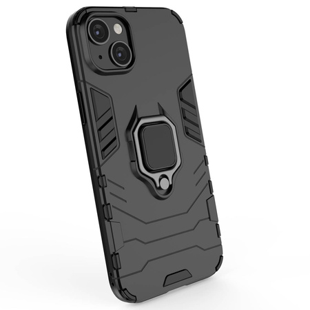 Ring Armor Hülle für iPhone 14 Pro Max gepanzerte Hülle magnetischer Haltering schwarz