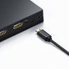 Ugreen przełącznik rozdzielacz splitter switch HDMI - 3x HDMI 3D 4K 7,5 Gbps 36 bit na kanał czarny (40234)