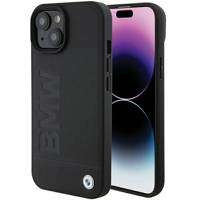 Etui BMW Leather Hot Stamp na iPhone 15 - czarne