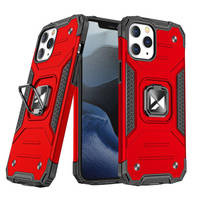 Wozinsky Ring Armor Case Kickstand Tough Rugged Cover for iPhone 13 Pro red