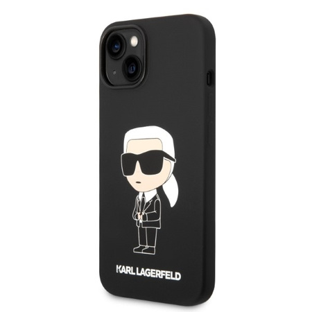 Karl Lagerfeld Silicone NFT Ikonik - Etui iPhone 14 Plus (czarny)