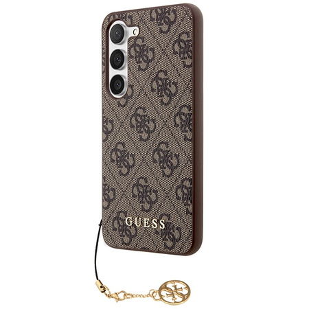 Guess 4G Charms Collection - Etui Samsung Galaxy S23 (brązowy)