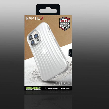 Raptic X-Doria Clutch Case iPhone 14 Pro Rückseite transparent