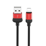 Borofone Kabel BX28 Dignity - USB na Lightning - 2,4A 1 metr czerwony