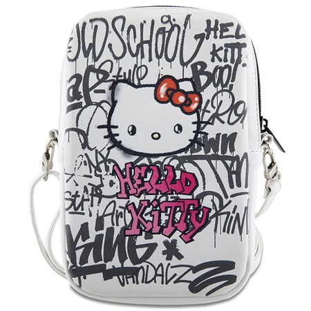 Hello Kitty Torebka HKPBPDGPHE biały/white Graffiti Kitty Head